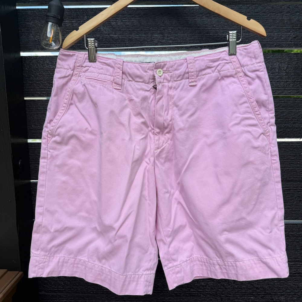 Vintage Polo Ralph Lauren Mens 34 Chino Shorts Pink Cotton Vintage Preppy Casual